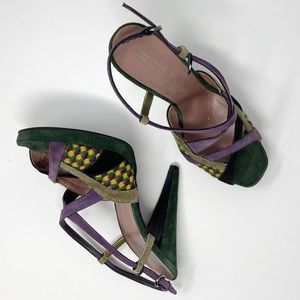 Miu Miu Suede Tweed Heels